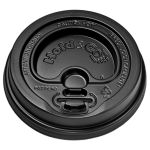 Couvercle dôme Hold&Go® à boissons chaudes avec languette bascule, pour gobelet 12-20oz, noir